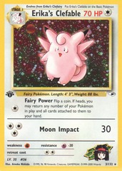 Erika's Clefable - 3/132 - Holo Rare - 1st Edition